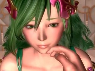 Cong hentai seductress bưa ăn qua loa ngón và ngực vắt