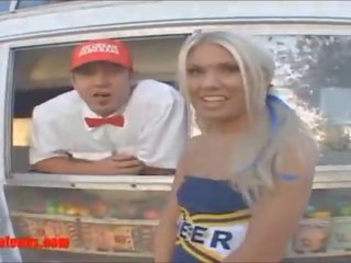 Gullibleteens.com icecream truck cheerleader school daughter share prick cream pussy