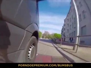 Bums buss - vill offentlig skitten film med seksuelt aroused europeisk hottie lilli vanilli