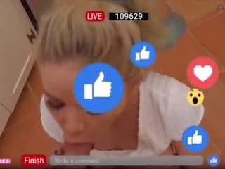 Getting Revenge From Her Cheating young man By Blowing Her Stepbrother on FB LIVE